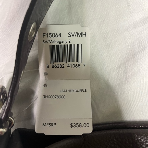 COACH Brown Pebble Leather Duffle Convertible Shoulder or Crossbody Purse Bag - Picture 5 of 11